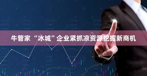 牛管家 “冰城”企业紧抓凉资源挖掘新商机